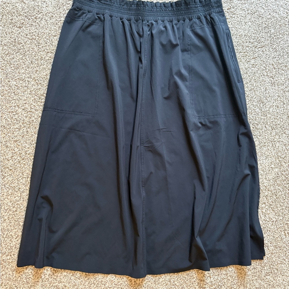 Athleta Black Midi Skirt